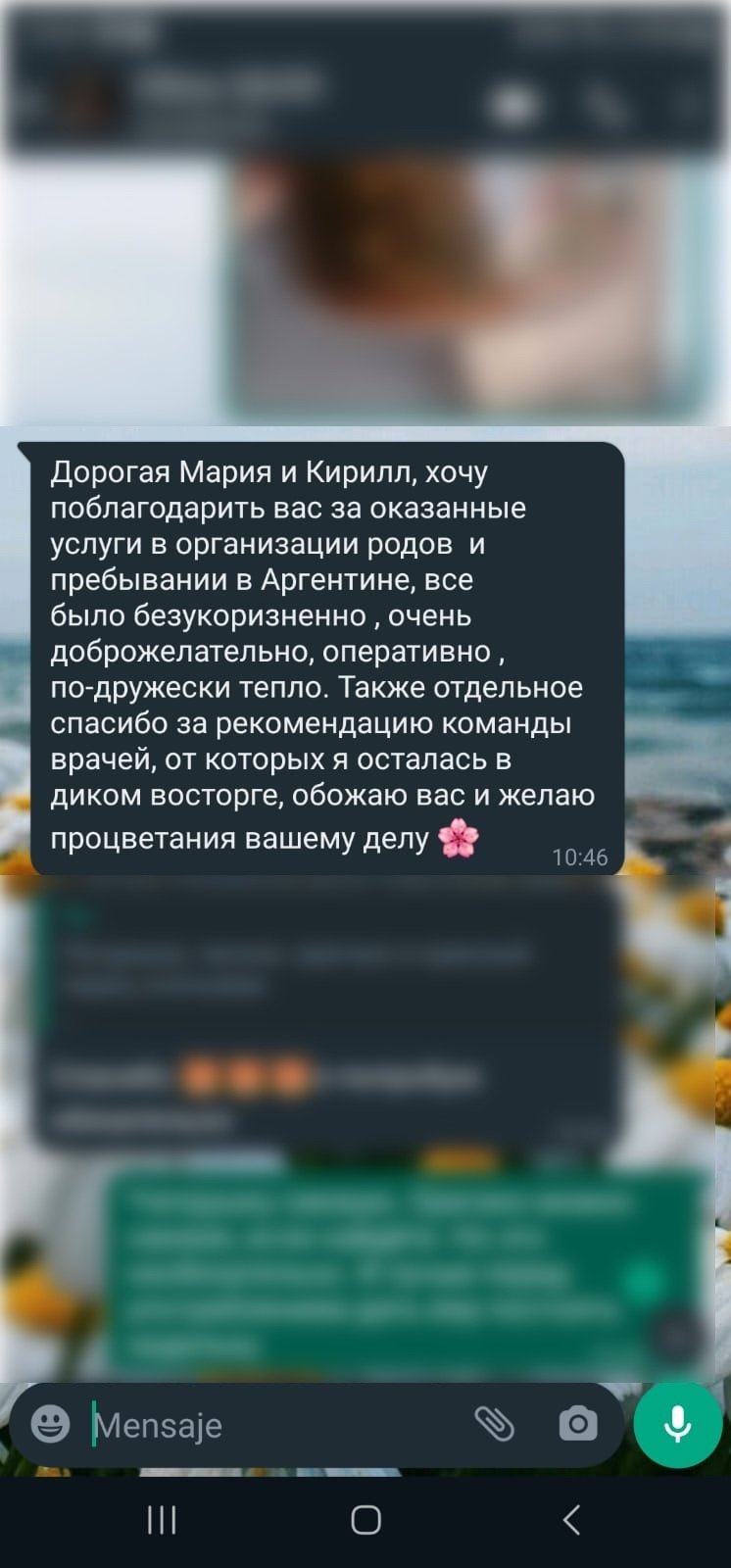 Скриншот отзыва клиента 8